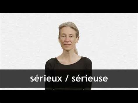 SÉRIEUX in English